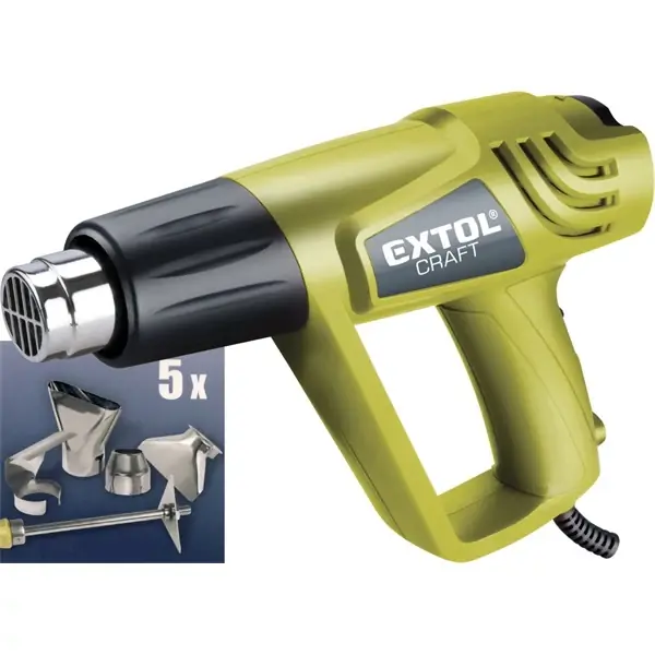 Extol hőlégfúvó, tartozékokkal 2000W Kiváló minőség