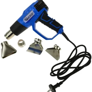 Ingyenes szállítás Geko hőlégfúvó D-markolattal, 5/3 fokozat, 2kW, 550°C, 4db fúvóka