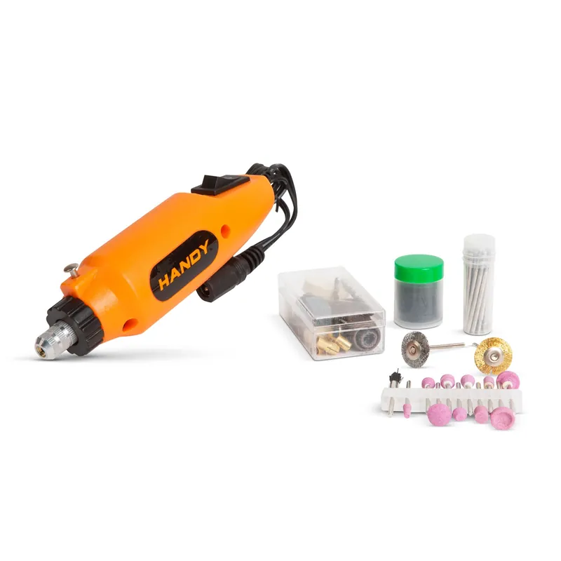 Handy 10368 panelfúró, csiszoló, polírozó szett, 78 részes, 230V Gyors szállítás