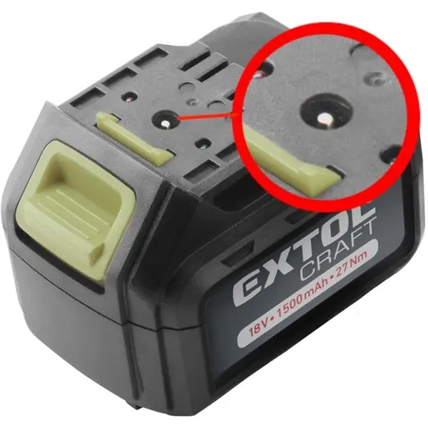 Vedd meg most Extol pótakku 18V Li-ion, 402440 akkus fúró csavarozóhoz 1500mAh