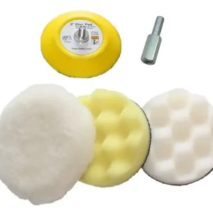 Z-Tools polírozó készlet, tépőzáras, 75mm, S6, 5 részes Népszerű