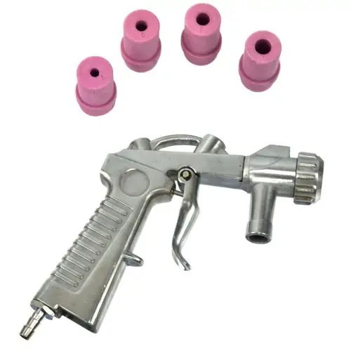 Geko homokszóró pisztoly, 4db fúvókával, 4-7mm, 5-7bar Alacsony ár