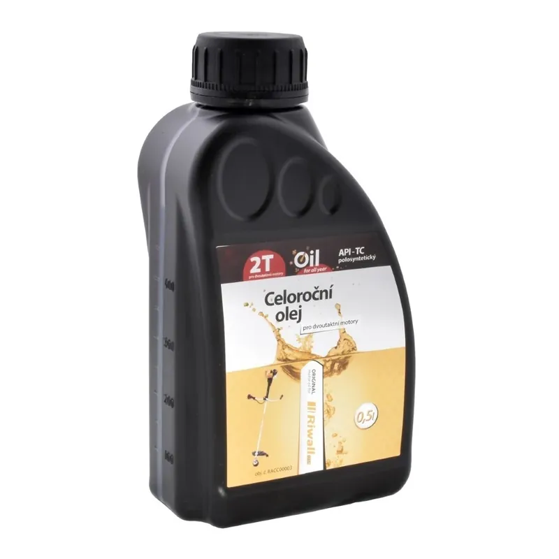 Riwall PRO egészéves olaj 2-ütemű motorokba, 0.5L Eredeti