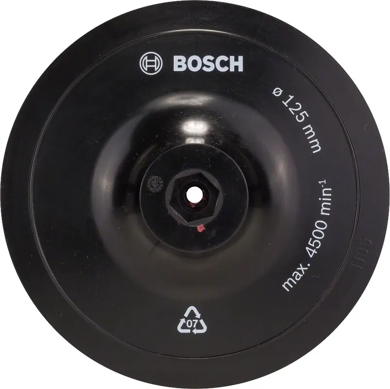 Ajánlat Bosch tépőzáras gumitányér fúrógépekhez, 12.5cm, 8mm