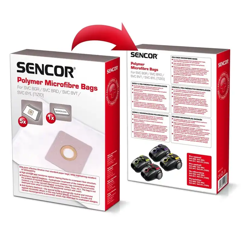 Sencor SVC 8 porzsák, 5db Alacsony ár