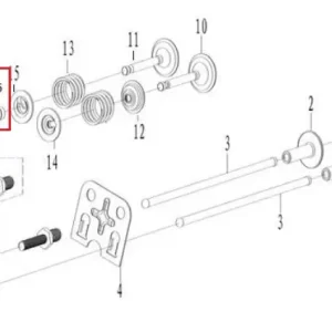 Ingyenes szállítás Ruris szelep rugó stift a Ruris 168F motorhoz