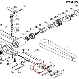 Rendeld meg most Jonnesway JAS-6543-6 konzol tartó a JAS-6543 levegős szalagcsiszolóhoz