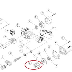 Népszerű Jonnesway JAI-1024-22 rotor a JAI-1024 légkulcshoz