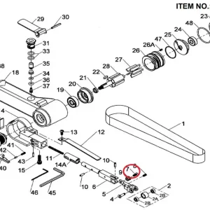 Jonnesway JAS-6543-7 csavar a JAS-6543 levegős szalagcsiszolóhoz Ingyenes szállítás
