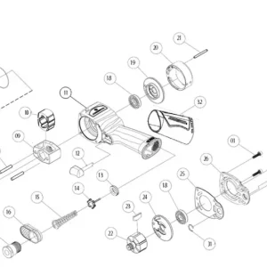 Jonnesway JAI-1024-07 standard üllő a JAI-1024 légkulcshoz, 1/2" Csak ma