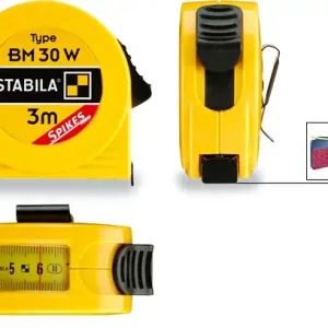 Eredeti Stabila BM 30 W mérőszalag 3 m (kukucskáló ablakkal)