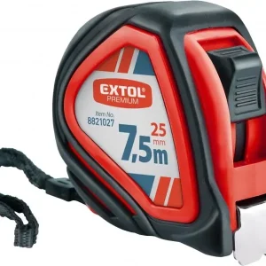 Mérőszalag, gumírozott, 1 stoppos, 7,5 mx25mm Kiváló minőség