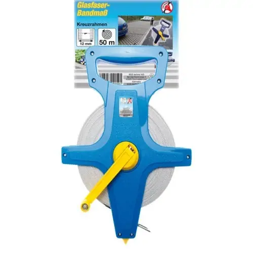 Biztonságos fizetés BGS-2159 Mérőszalag 50 m, nyitott ház, műanyag