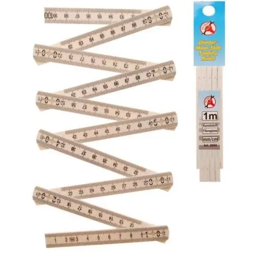 Eredeti BGS-2054 Mérővessző műanyag, colostock 1 m