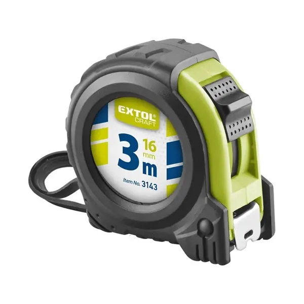 Extol mérőszalag, gumírozott 2mx16mm Autentikus