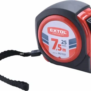 Extol Mérőszalag, gumírozott, 1 stoppos, 7.5mx25mm Prémium