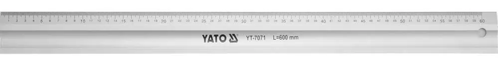 Yato asztalos vonalzó, alumínium, 600mm Csak ma