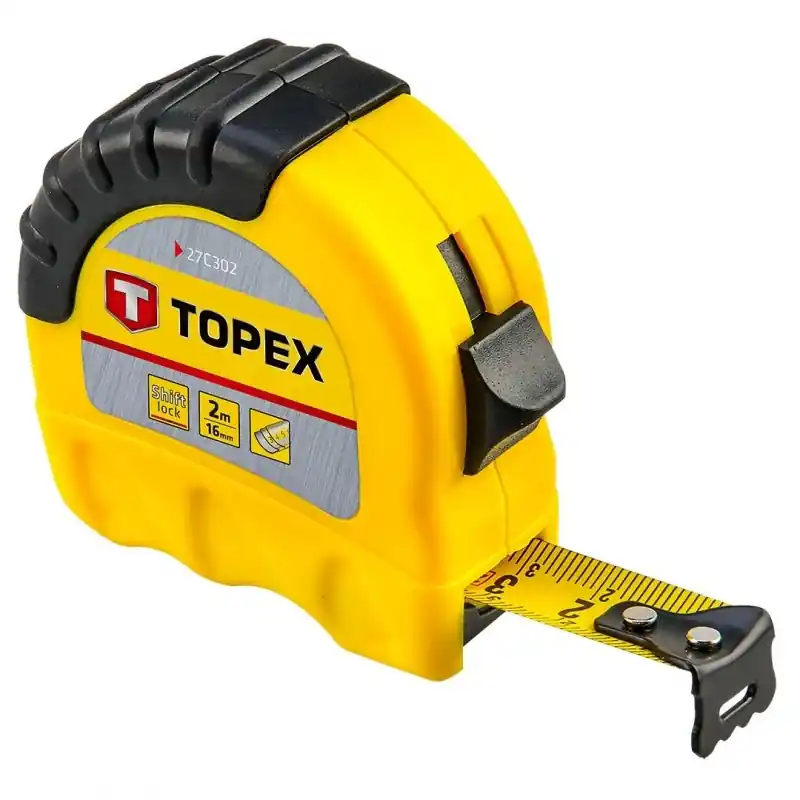 Topex ShiftLock mérőszalag, 16mmx2m Népszerű