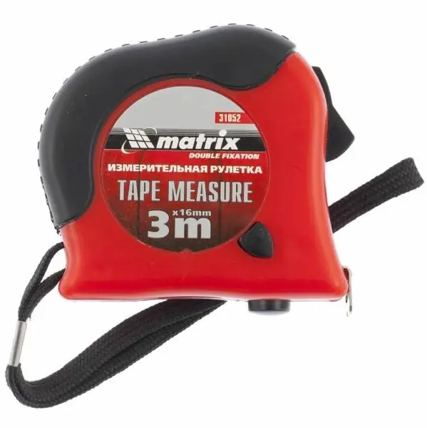 MTX mérőszalag, ABS+PVC ház, 2 szegecses, 3mx16mm Biztonságos fizetés