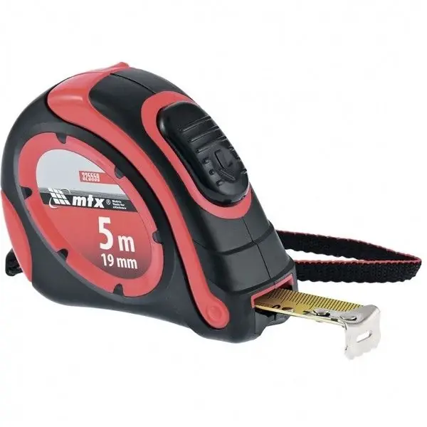 Legjobb ár MTX mérőszalag, automatikus rögzítés, CE tanúsított, 7.5mx25mm