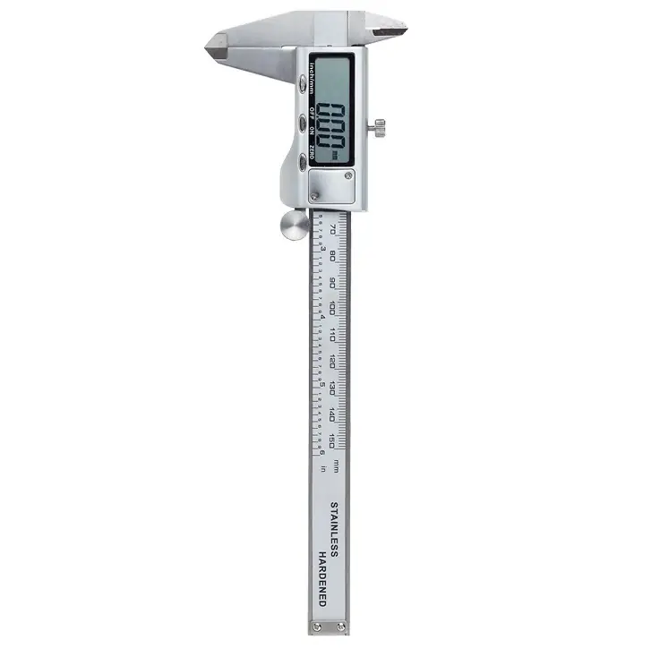 KWB PROFI INOX precíziós digitális matt króm tolómérő Kiváló minőség