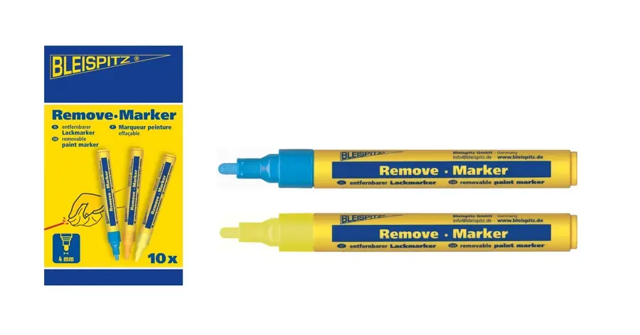Ajánlat BLEISPITZ festékes, letörölhető jelölőfilc d4,0mm kék 10db No.1041