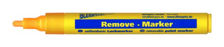 Korlátozott ajánlat BLEISPITZ festékes, letörölhető jelölőfilc d4,0mm sárga 10db No.1065
