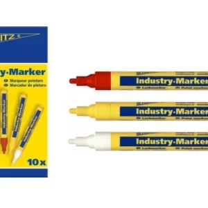 BLEISPITZ festékes, ipari jelölőfilc d4,0mm piros 10db No.0488 Autentikus