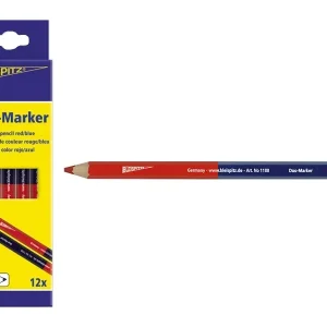 Prémium BLEISPITZ Duo-Marker ceruza 175mm piros-kék 12db No.1171