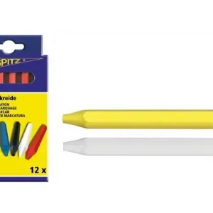 Eredeti BLEISPITZ jelölő kréta sárga 12db No.0150