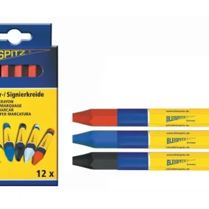 BLEISPITZ jelölő kréta piros 12db No.0198 Népszerű