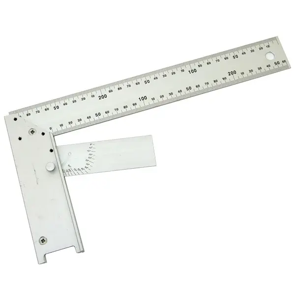 Vedd meg most Asztalos derékszög, szögmérővel, alumínium 300mm