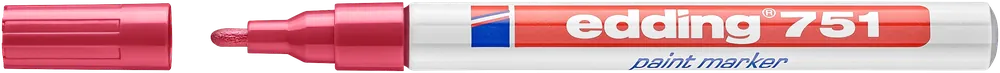Edding 751 lakk jelölőfilc, kerek, piros, 1-2mm Pénzvisszafizetés