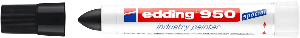 Edding 950 ipari jelölő marker, kerek, fekete, 10mm Akció