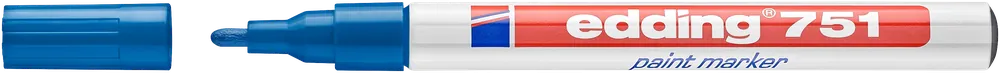 Edding 751 lakk jelölőfilc, kerek, kék, 1-2mm Akció
