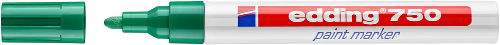 Prémium Edding 750 lakk jelölőfilc, kerek, zöld, 2-4mm