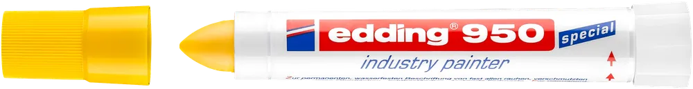 Népszerű Edding 950 ipari jelölő marker, kerek, sárga, 10mm