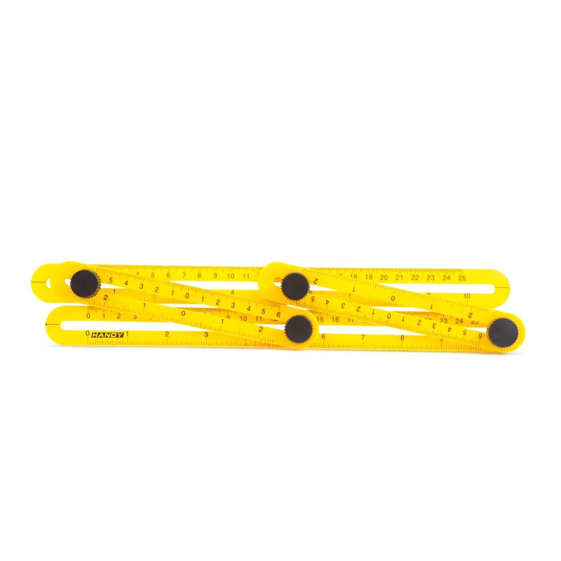 Handy négyoldalú vonalzó, szögmásoló 31x18cm Újdonság