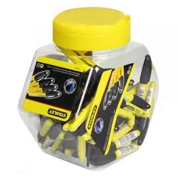 Kiárusítás Stanley FatMax mini vékony hegyű jelölő filc, fekete 72db