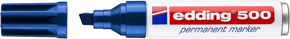 Edding 500 alkoholos jelölőfilc, vágott csúcs, kék, 2-7mm Legjobb ár