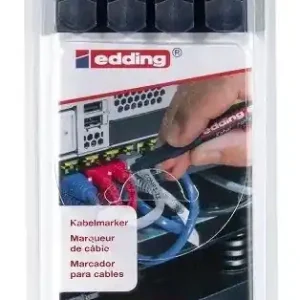 Utolsó esély Edding 8407/4 kábeljelölő filckészlet, kerek, 0.3mm, 4db