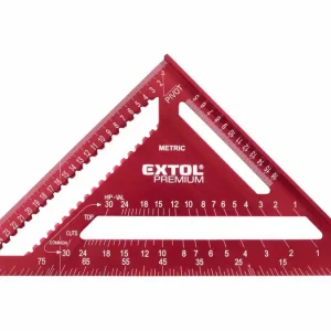 Pénzvisszafizetés Extol ALU asztalos derékszög, lézer gravírozott, 300mm