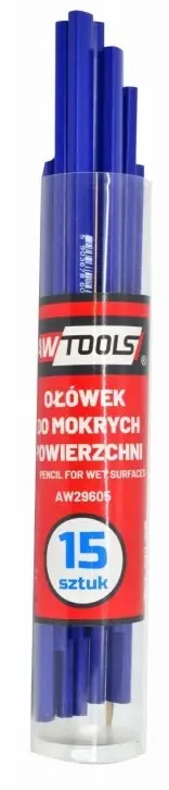 Expressz szállítás AWTools ácsceruza kerámiához, KB, kék, 15db