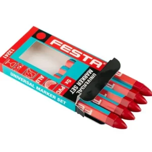 Levior zsírkréta készlet, 120mm, piros, 5db Biztonságos fizetés