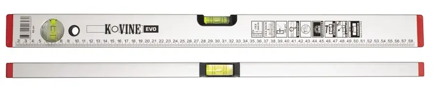 Népszerű Tovarna Kovine Evo vízmérték, 2 libellás, alumínium, 1000mm