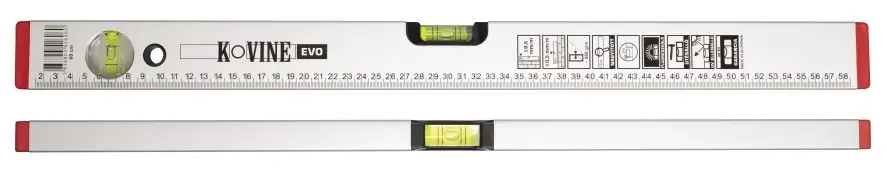 Expressz szállítás Tovarna Kovine Evo vízmérték, 2 libellás, alumínium, 400mm