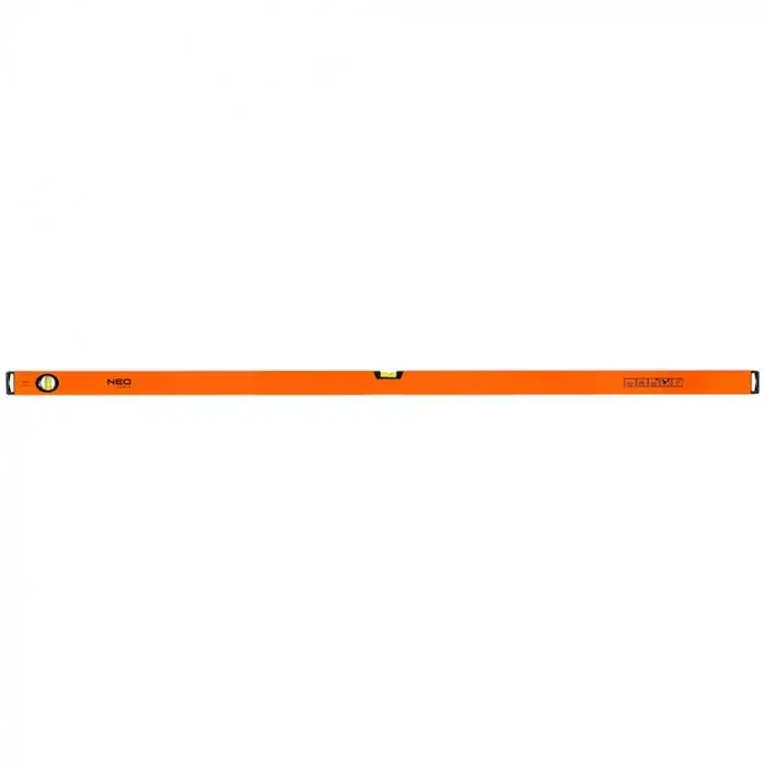 Neo Tools vízmérték, alu, 2 libella, ütéscsillapító, 200cm Kiváló minőség