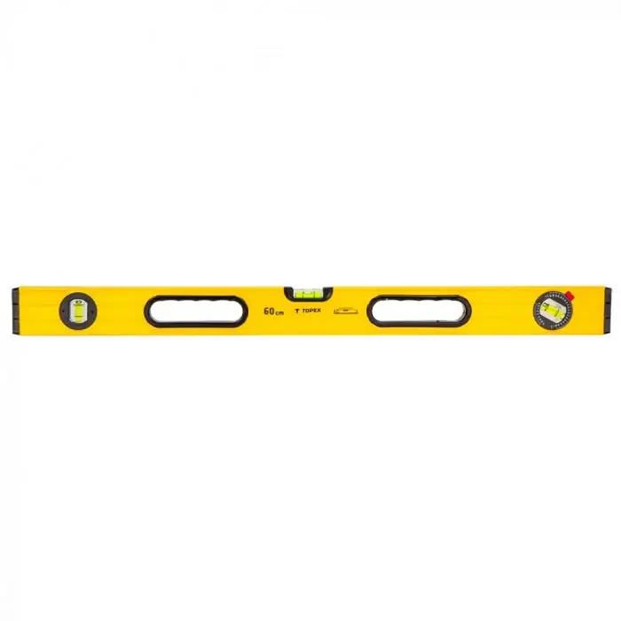 Topex vízmérték, 3 libellás, 53x24mmx80cm Pénzvisszafizetés