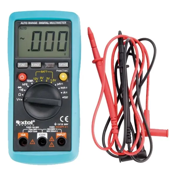 Eredeti Extol digitális multiméter, Amper, Volt, Ohm mérő