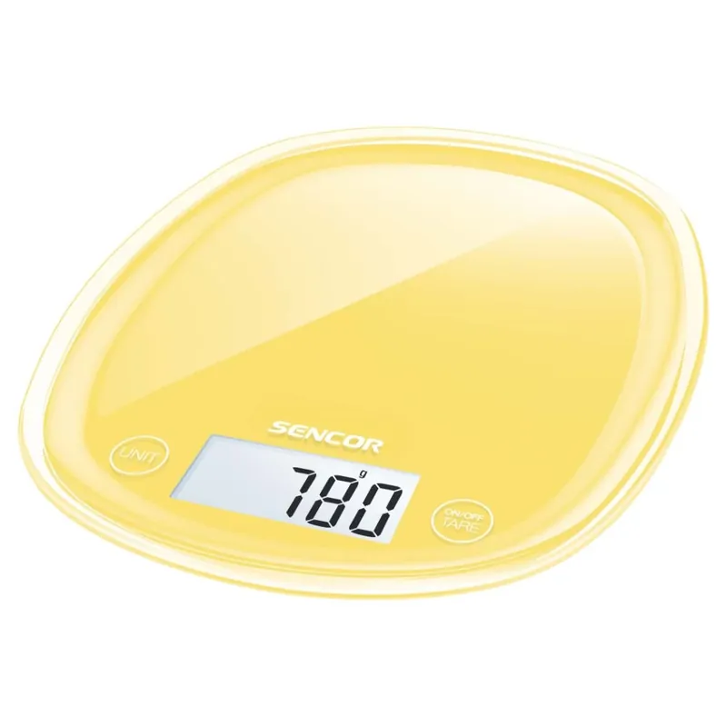 Sencor SKS 36YL konyhai mérleg, sárga Akció